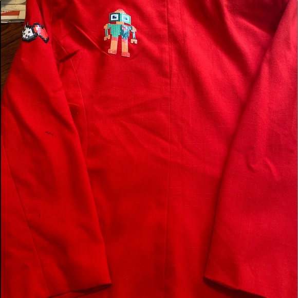 ❤️🔥✨Red Blazer with Personalized Patches✨❤️🔥 - Picture 1 of 5